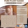 Plant Based Protein Powder Chocolate - Lactose & Dairy Free Protein Powder - Vegan Protein Shake Meal Replacement with Fava, Mung, Rice & Pea Protein, Low Carb, Keto, Sugar & Gluten Free, 21g - Image 6