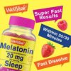 WellYeah Melatonin Gummies 20mg (2 Pack) - Naturally Sourced Flavors - Drug-Free Gummy Supplement - Gluten Free and Gelatin Free, Vegetarian - 60 Gummies - Image 3