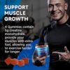 duwhot Sugar Free Creatine Monohydrate Gummies 5mg for Men & Women, Chewables Creatine Monohydrate for Muscle Growth & Recovery, Vegan, Mixberry Flavor, 120 Count - Image 4