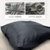 FoamTouch Black Crash Pad with Foam Blocks for Kids and Adults - Therapeutic Sensory Pad with Water Resistance Cover - 40" x 40" - Image 4