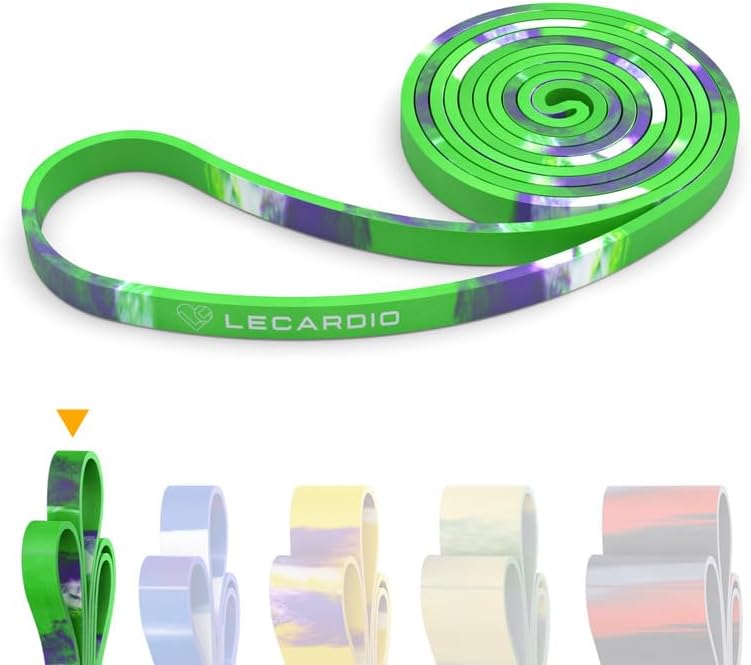 LECARDIO Resistance Bands for Working Out, Camo Pull Up Assistance Bands - Super Durable Workout Bands for Extra Strength, Pull Ups, Mobility, Powerlifting, Physical Therapy, Home Workouts