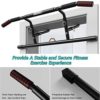 ONETWOFIT Pull Up Bar For Doorway, No Screw Strength Training Pull-Up Bars, Portable Chin Up Bar For Home Gym Workout, Adjustable Height Indoor Exercise Bar, Fits Most Door Frame OT216 - Image 7