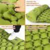 Gukkicco Camping Sleeping Pad, Ultralight Self Inflating Camping Pad 2 Person with Pillow Built-in Foot Pump for Camping, Hiking - Airpad, Carry Bag, Repair Kit - Image 3