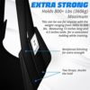 Zenooze Adjustable Ab Straps Hanging Abdominal Slings, Hanging Ab Straps For Fitness Workout Equipment, Supports 350lbs - Ab Straps For Pull Up Bar Arm Lift Set for Home & Gym - Suspension Straps - Image 5