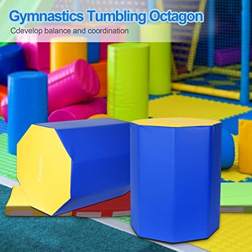 Octagon Tumbler Octagon Mat Gymnastics 23.62 "X 30.31" Gymnastic Equipment Mat Tumbling Mats for Gymnastics Gym Fitness Home - Image 2