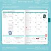 Legend Wellness Planner & Food Journal – Daily Diet & Health Journal with Weight Loss, Measurement & Exercise Trackers – Lifestyle & Nutrition Diary – Lasts 6 Months, A5 size – Turquoise - Image 4
