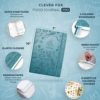 Clever Fox Food Journal Pro – Diet & Wellness Planner for Women & Men – Weight Loss Diary with Calorie Tracker – Food Log for Tracking Meals, Exercise & Weightloss - Undated, 7" x 10" Aquamarine - Image 2
