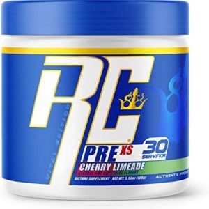 Ronnie Coleman Signature Series Pre XS Pre Workout Powder for Women and Men for Extreme Energy and Focus Supplement with Beta-Alanine, 200mg Caffeine Per Serving, Cherry Limeade, 30 Servings