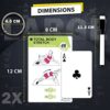 Flexies Pilates Bar Workout Cards - 58 Exercise Cards with Pilates Stick Work Out Postures, Instructions & Breathing Tips | Free Ring & Dry-Erase Marker to Create Your Customize Workout Planner Chart - Image 8