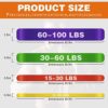 Resistance Band, Pull Up Bands Stretching Assist Band Portable Exercise, Muscle Training, Physical Therapy, Unisex Heavy Duty Resistance Stretching Ring Band for Weightlifting Exercises - Image 2