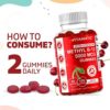 Vitamatic Extra Strength Vitamin B12 5000 mcg (Methyl B12) Gummies - 120 Count - Energy Metabolism Support and Nervous System Health Support, Natural Cherry Flavored (1) - Image 4