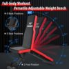WOZE Adjustable Weight Bench, Foldable Workout Bench for Full Body Strength Training, Multi-Purpose Decline Incline Bench for Home Gym - New Version - Image 7