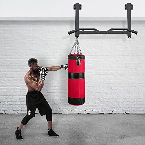 Kipika Multifunctional Joist Mounted Pull Up Bar, 4 Levels of Height Adjustment, Multi-Angle Grip, Chin Up Bar Joist Mount, Home Gym Workout Strength Training Equipment - Image 8