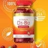 Carlyle Vitamin D3 + B12 Complex Gummies | 120 Count | Vegetarian, Non-GMO, and Gluten Free Formula | Natural Strawberry Flavor Supplement - Image 5