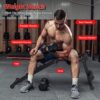 STBO Adjustable Folding Weight Bench,Foldable Incline Decline Workout Bench Sit Up Bench with Resistance Band,Multifunctional Bench Home Gym Equipment for Full Body Workout - Image 6