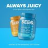 SEEQ Clear Whey Isolate Protein , 22g Protein, Zero Lactose/ Sugar, Keto-Friendly, Best Powder for Men and Women, Juicy Protein with 25 Servings (Blue Razz Freeze) - Image 6