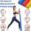 Resistance Bands Set, Non-Latex Elastic Bands for Physical Therapy, Yoga, Pilates, Rehab and Home Workout, Exercise Bands with Different Strengths, Workout Bands for Women - Image 2
