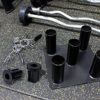 Eapele Barbell Storage Holder for 1" and 2" Olympic Bars EZ-Bars Trap Bars (5 Bars) - Image 6