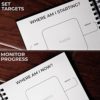 GYMENTORS Fitness Journal A5, 120GSM Paper– Workout Journal with Hardcover & Quality Spiral Binding- 120 Days Workout Log for Tracking Progress & Nutrients Preferences- Including Measuring Tape & Pen - Image 6