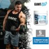 Giant Sports Edge Creatine Monohydrate - 5g Pure Micronized Creatine per Serving, Support Muscle Energy and Strength, 100 Servings - Unflavored - Image 6