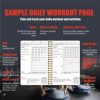 A5 Fitness Logbook & Workout Journal -18 Weeks Fitness Journal Planner, Workout Tracker, Exercise Log Book to Track Weight Loss, Muscle Gain, Gym, Bodybuilding Progress –Gym Daily Fitness for Men - Image 3
