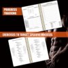 A5 Fitness Logbook & Workout Journal -18 Weeks Fitness Journal Planner, Workout Tracker, Exercise Log Book to Track Weight Loss, Muscle Gain, Gym, Bodybuilding Progress –Gym Daily Fitness for Men - Image 5