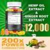 Hemp Gummies Advanced Extra Strength - High Potency Best Sleep Cbdmd Cbdfx CBS CDB Gummy for Adults - Low Sugar Candy Zero ÇBD Oil,Made in USA - Image 2