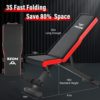 WOZE Adjustable Weight Bench, Foldable Workout Bench for Full Body Strength Training, Multi-Purpose Decline Incline Bench for Home Gym - New Version - Image 6