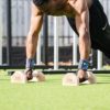 CALI SPORTS Push Up Bar Calisthenics Equipment, Solid Wood Parallettes Bars for Floor Use, Perfect Pushup Bar and Handstand Push Up Handles for Men and Women, Includes Wrist Wraps - Image 2