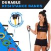 DYNAPRO Exercise Resistance Bands, Adjustable Length, Comfort Handles, Professional Quality, Anti-Snap. Great for Workouts, Physical Therapy, Yoga - Image 3