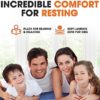 Cheer Collection Sensory Crash Pad for Kids - Soft Crash Mat Landing Zone with Vents, Washable Cover - Image 5