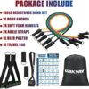 WIKDAY Resistance Bands for Working Out Exercise Bands Workout Bands Set with Handles, Door Anchor, Ankle Straps for Men & Women Body Stretching, Crossfit Training Equipment, Home Workouts - Image 6