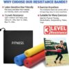 Resistance Bands Set, Non-Latex Elastic Bands for Physical Therapy, Yoga, Pilates, Rehab and Home Workout, Exercise Bands with Different Strengths, Workout Bands for Women - Image 4