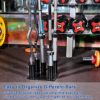 Eapele Barbell Storage Holder for 1" and 2" Olympic Bars EZ-Bars Trap Bars (5 Bars) - Image 7