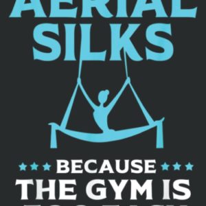 Funny Aerial Silk Gym Humor Aerial Yoga Aerialist: Lined Journal & Diary for Writing & Notes for Girls and Women, Memo Diary Subject Notebooks Planner, 6"x9"