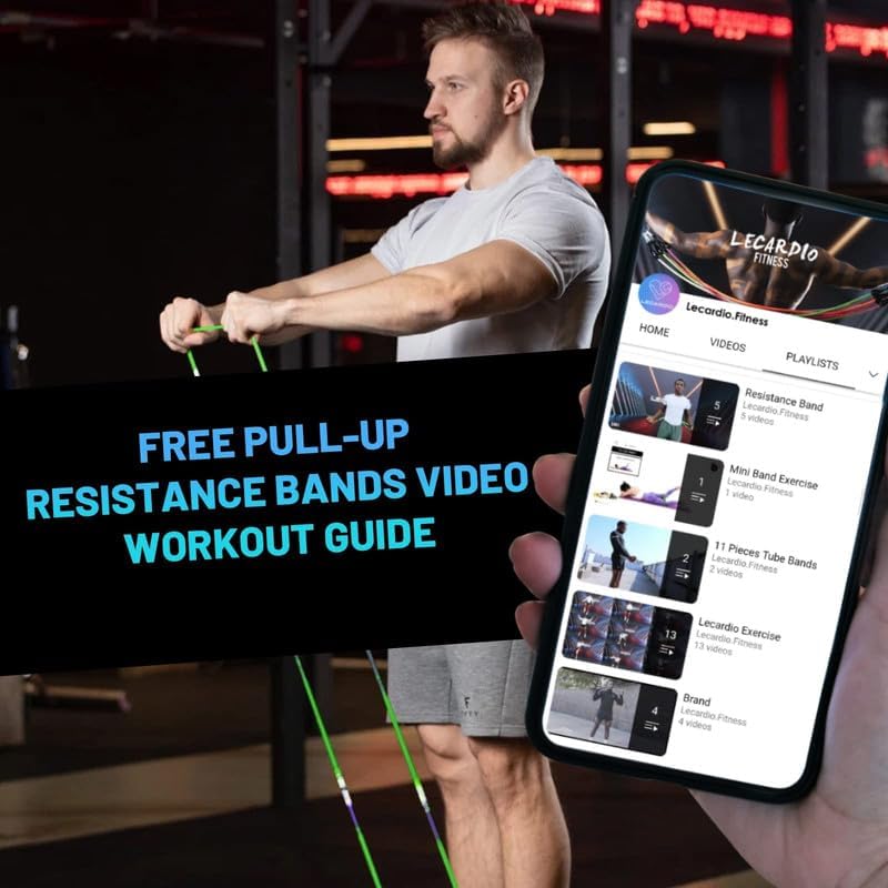 LECARDIO Resistance Bands for Working Out, Camo Pull Up Assistance Bands - Super Durable Workout Bands for Extra Strength, Pull Ups, Mobility, Powerlifting, Physical Therapy, Home Workouts - Image 6