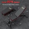 STBO Adjustable Folding Weight Bench,Foldable Incline Decline Workout Bench Sit Up Bench with Resistance Band,Multifunctional Bench Home Gym Equipment for Full Body Workout - Image 5