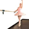 Ballet Barre 6 FT Long Single Wooden Bar Black 2.0” Diameter - Wall Mount Ballet Barre Fixed Height for Home or Studio Ballet Bar - Dance Bar, Stretch Bar, Dancing/Stretching - Image 5