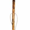 Flower and Vine Carving on Hardwood Walking Stick, Custom Height hiking Stick 48" - 60" tall, by Creation Carvings - Image 4
