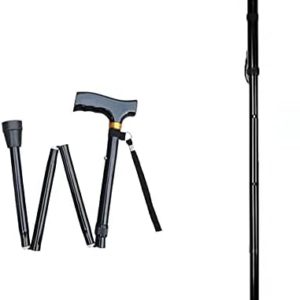 Healthman Walking Cane for Men & Women /Adjustable, Portable Hand Walking Stick,Lightweight Comfortable Extra Stability Base Mobility Aid for Seniors