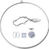 Yoga Rings, Aerial Hoop Set with Aerial Rigging, Aerial Fitness, Professional Aerial Hoop, Womens Single Point Aerial Equipment Yoga Hoop - Image 5
