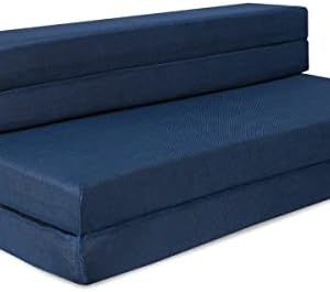 Milliard Tri-Fold Foam Folding Mattress- Full Size- Foldable Sofa Mattress