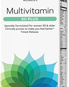 GNC Women's Multivitamin 50 Plus |Supports Bone, Eye, Memory, Brain and Skin Health with Vitamin D, Calcium and B12 | Helps Increase Energy Production | 120 Caplets