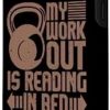 Galaxy S10e My Workout Is Reading In Bed Until My Arms Hurt, Book Reader Case - Image 2