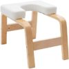 WEALTHOME Yoga Inversion Stool- Headstand Bench for Home & Gym, Relieve Stress, Strengthen Core, Improve Sleep & Digestion for Home Bar, Dining Room, or Kitchen (Beige) - Image 5