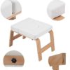 Zerone Stand Yoga Chair Yoga Headstand Bench Inversion Chair,Wood and PU Pads,Trainer for Practice Head Stand, Shoulderstand and Strength Training for Family, Gym(White) - Image 7
