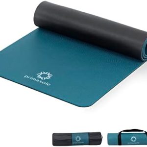 PRIMASOLE Yoga Mat Eco-Friendly Material 1/2" Non-Slip Yoga Pilates Fitness at Home & Gym Twin Color