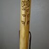 Flower and Vine Carving on Hardwood Walking Stick, Custom Height hiking Stick 48" - 60" tall, by Creation Carvings - Image 2