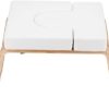 Zerone Stand Yoga Chair Yoga Headstand Bench Inversion Chair,Wood and PU Pads,Trainer for Practice Head Stand, Shoulderstand and Strength Training for Family, Gym(White) - Image 2
