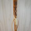 Flower and Vine Carving on Hardwood Walking Stick, Custom Height hiking Stick 48" - 60" tall, by Creation Carvings - Image 9